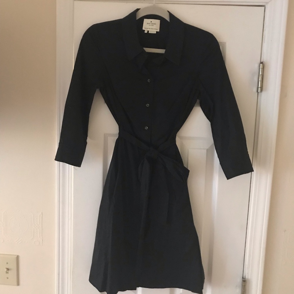 Black Kate Spade shirt dress size 0